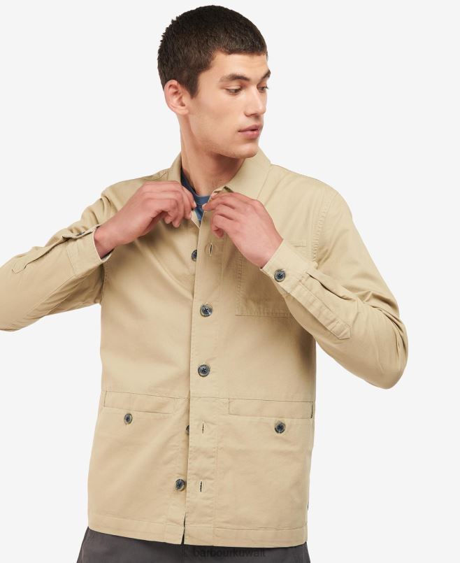 Barbour رجال قميص نيوبورت H2VVL399 ملابس حجر مغسول