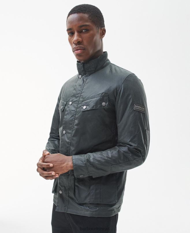 Barbour رجال جاكيت تورير ديوك الشمع H2VVL40 ملابس ريفي