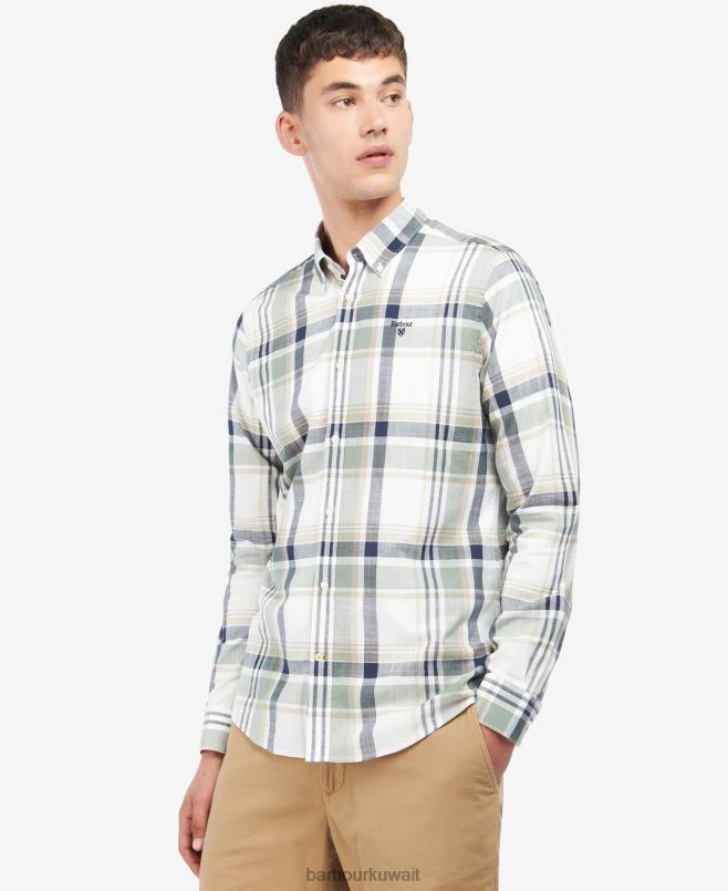 Barbour رجال قميص مفصل كيد H2VVL407 ملابس زيتون