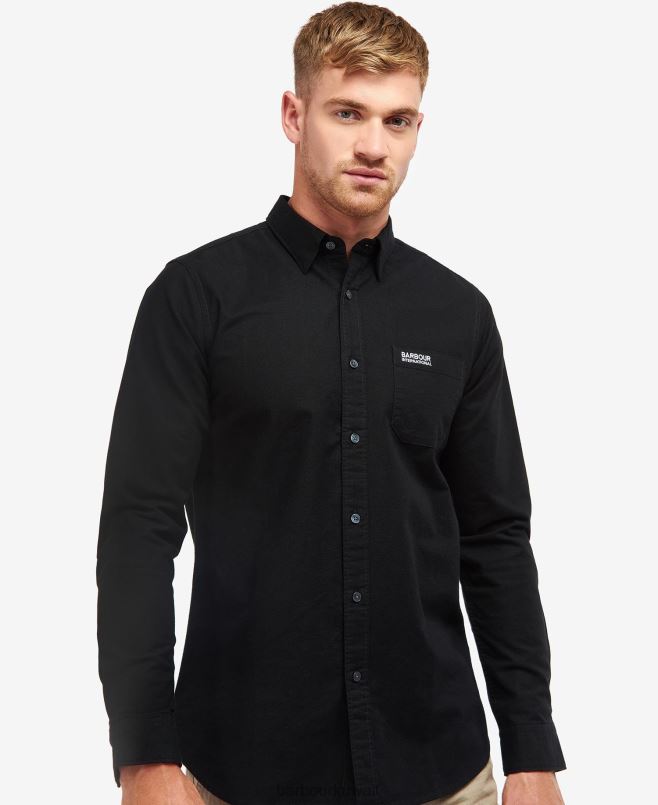 Barbour رجال قميص حركي H2VVL431 ملابس كلاسيكي أبيض