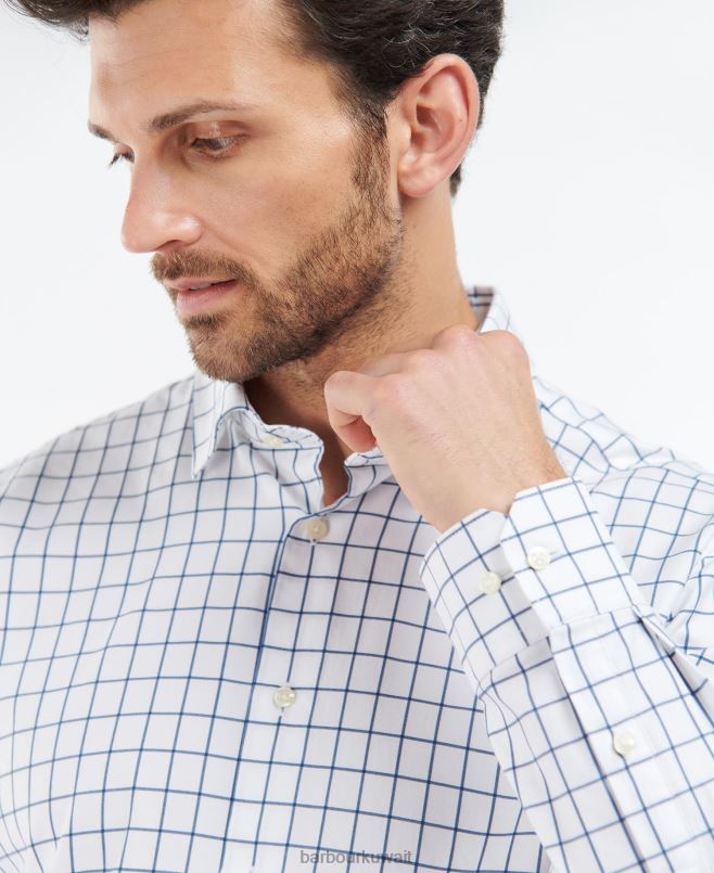 Barbour رجال قميص هانستيد البلد النشط H2VVL469 ملابس منتصف الزيتون