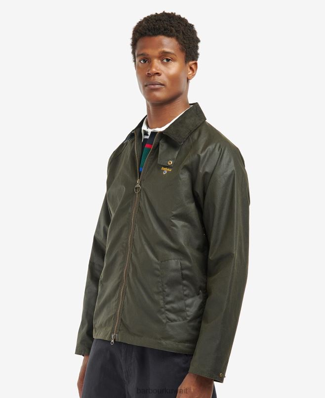 Barbour رجال سترة الشمع الكلية H2VVL54 ملابس البحرية / اللبلاب الترتان