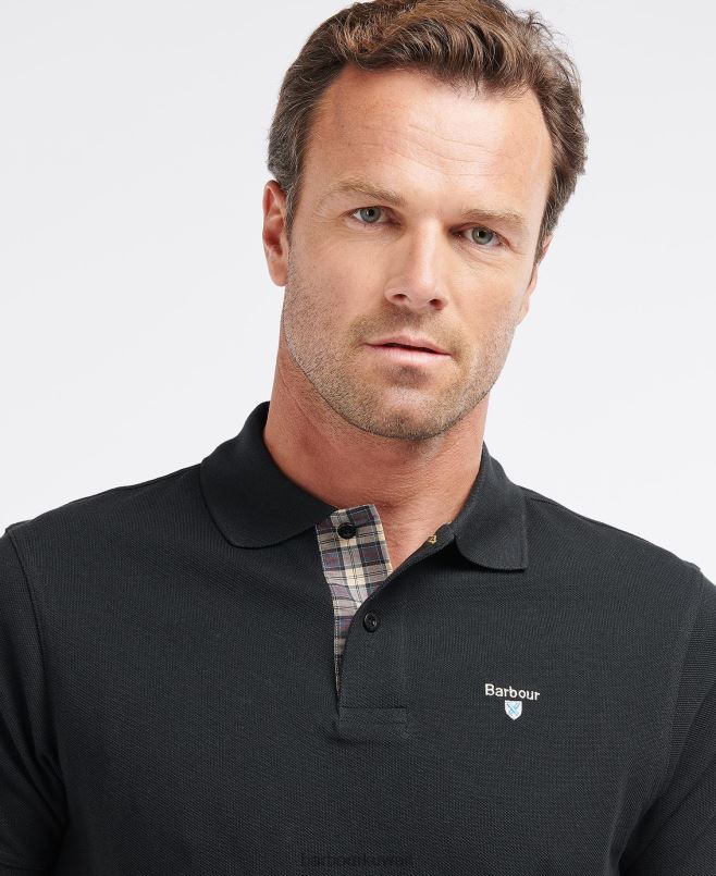 Barbour رجال قميص بولو الترتان بيكيه H2VVL573 ملابس الحجر الرملي