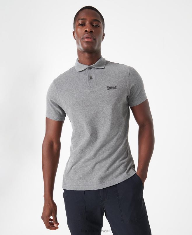 Barbour رجال قميص بولو دولي أساسي H2VVL633 ملابس أسود