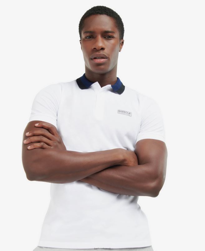 Barbour رجال قميص بولو أمبير H2VVL669 ملابس رمادي فاتح