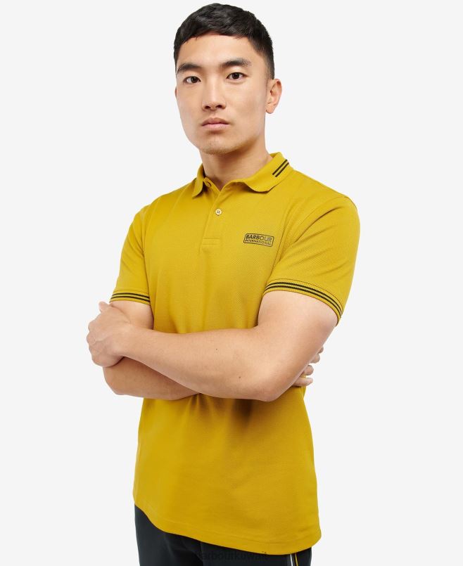 Barbour رجال قميص بولو أساسي مقلوب H2VVL742 ملابس مسحوق أزرق / أبيض