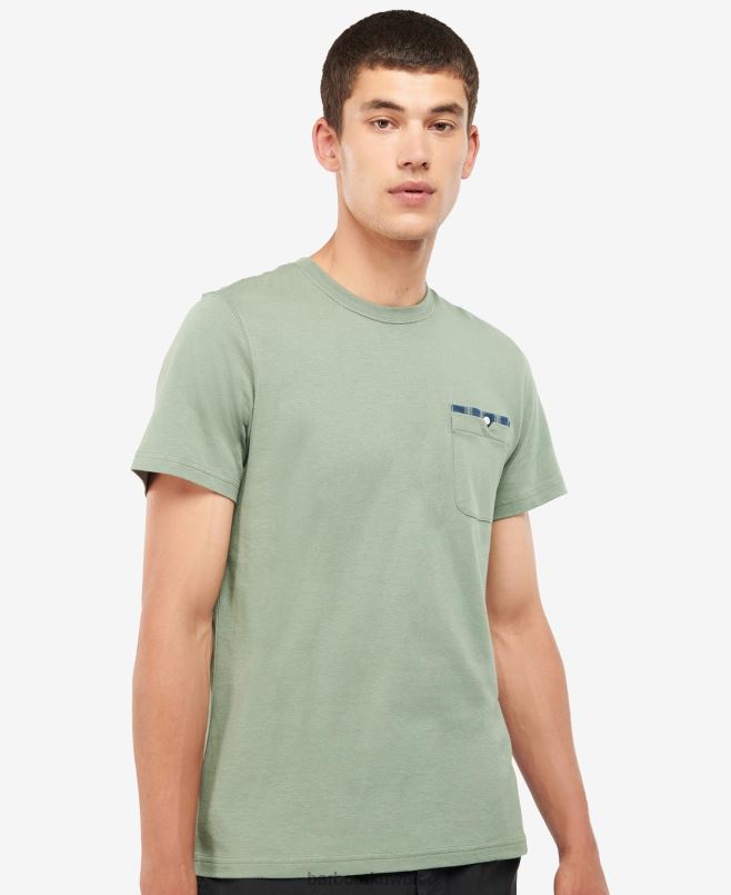 Barbour رجال تي شيرت تيسايد H2VVL786 ملابس موناكو الأزرق