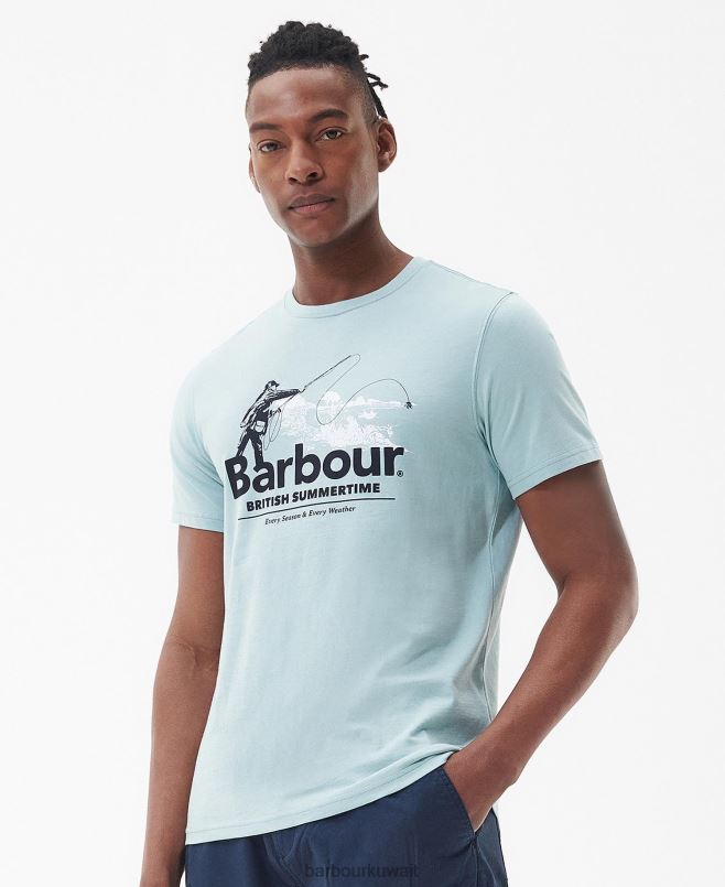 Barbour رجال تي شيرت H2VVL789 ملابس تلاشى البرتقالي