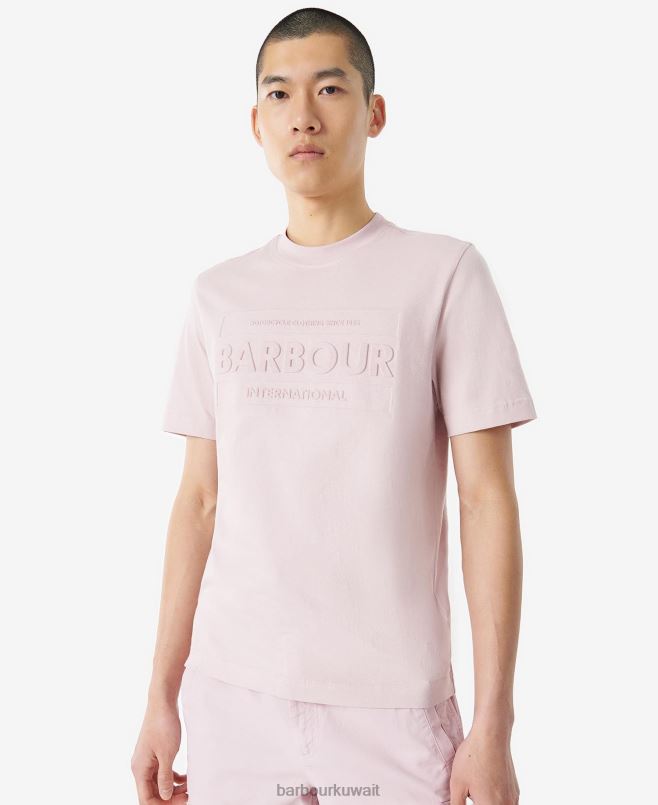 Barbour رجال تي شيرت مائل H2VVL825 ملابس الغسق الوردي