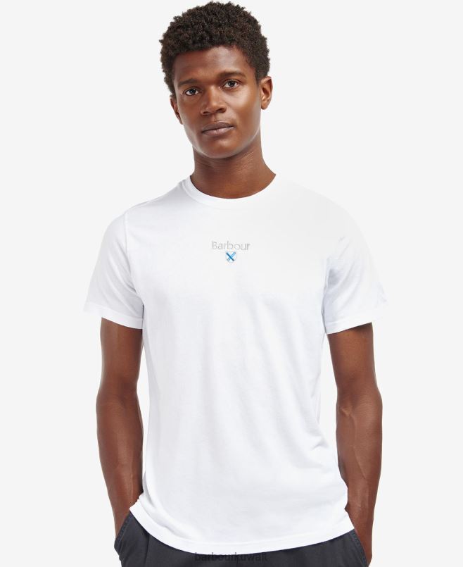 Barbour رجال تيشيرت ستوكتون بشعار H2VVL829 ملابس الكلاسيكية البحرية