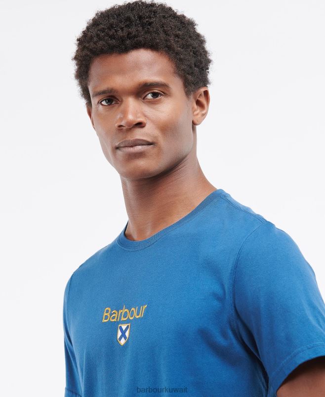 Barbour رجال تي شيرت شعار H2VVL866 ملابس شجر جميز