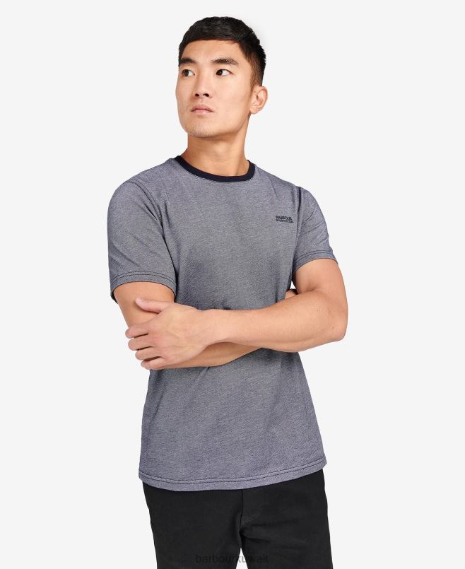 Barbour رجال تي شيرت مورس H2VVL897 ملابس سماء الليل / همس أبيض