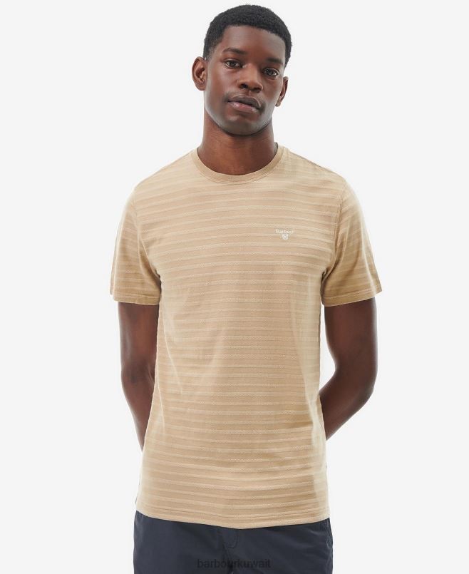 Barbour رجال تي شيرت بيلينجهام بيكيه H2VVL901 ملابس ساق الذرة