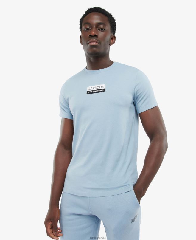 Barbour رجال تي شيرت بينيت H2VVL907 ملابس مسحوق أزرق