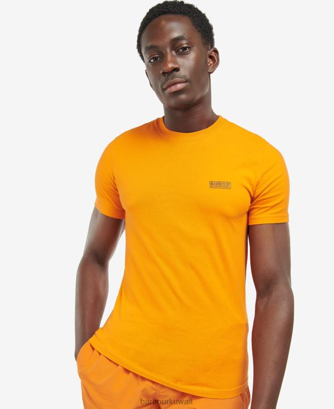 Barbour رجال تي شيرت بشعار صغير H2VVL920 ملابس خبازي