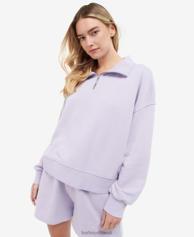 Barbour نحيف قميص من النوع الثقيل Lando نصف بسحاب H2VVL2017 ملابس الوستارية