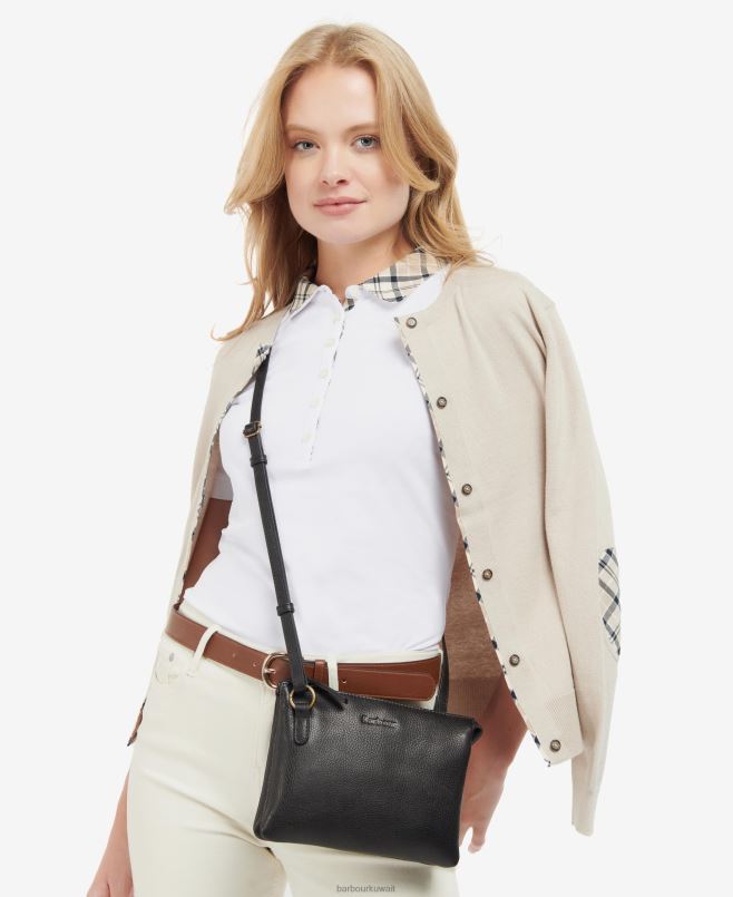 Barbour نحيف حقيبة كروس جلدية Lochy H2VVL2388 مُكَمِّلات كلاسيك براون