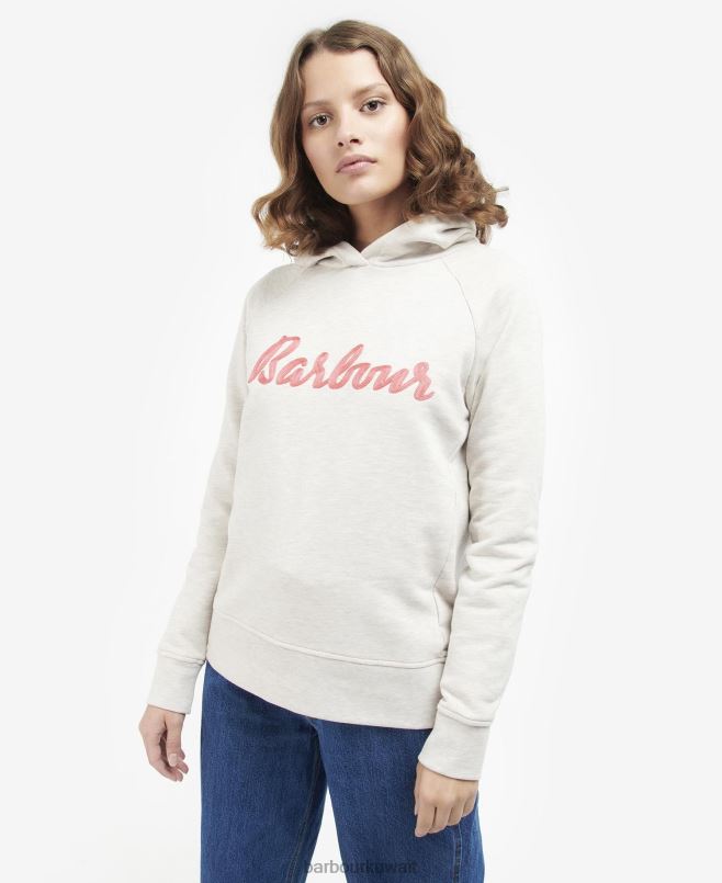 Barbour نحيف هوديي Otterburn H2VVL2024 ملابس دقيق الشوفان مارل / اللكمة الوردية