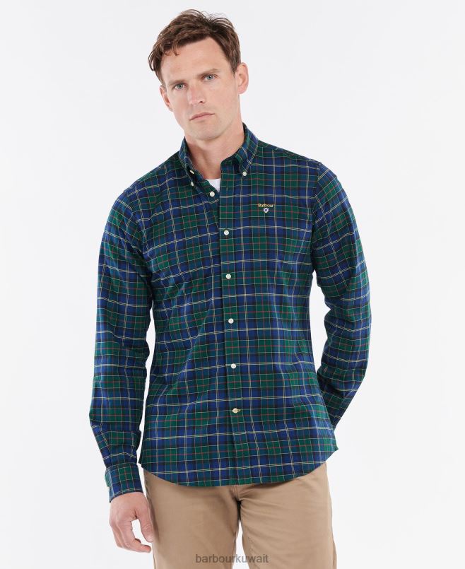 Barbour رجال قميص Oxbridge tartan H2VVL347 ملابس الصيف لبلاب