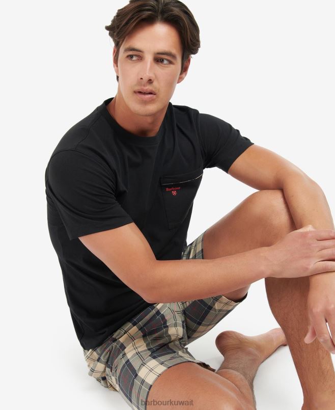 Barbour رجال مجموعة bailes pj H2VVL1240 ملابس الصيف الترتان البحري