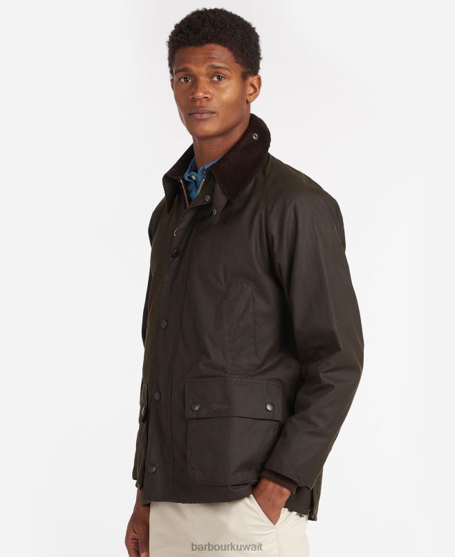 Barbour رجال جاكيت شمع كلاسيكي bedale H2VVL2 ملابس زيتون