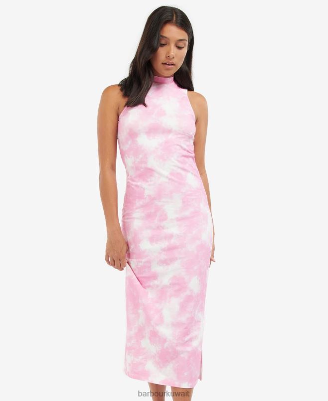 Barbour نحيف فستان chinetti H2VVL1894 ملابس سحق الوردي متعدد