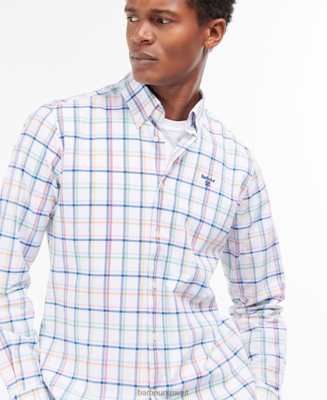 Barbour رجال قميص crantock H2VVL312 ملابس أبيض