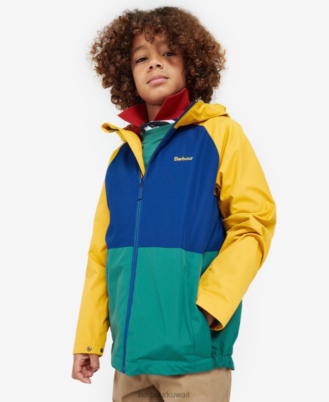 Barbour أولاد سترة مضادة للدش cromar H2VVL2499 ملابس أكسيد الرصاص