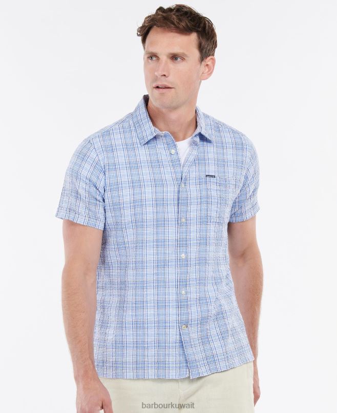 Barbour رجال deanhill قميص صيفي بأكمام قصيرة H2VVL400 ملابس نعناع مغبر