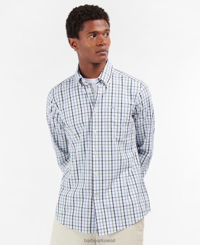 Barbour رجال قميص eldon H2VVL426 ملابس أحمر