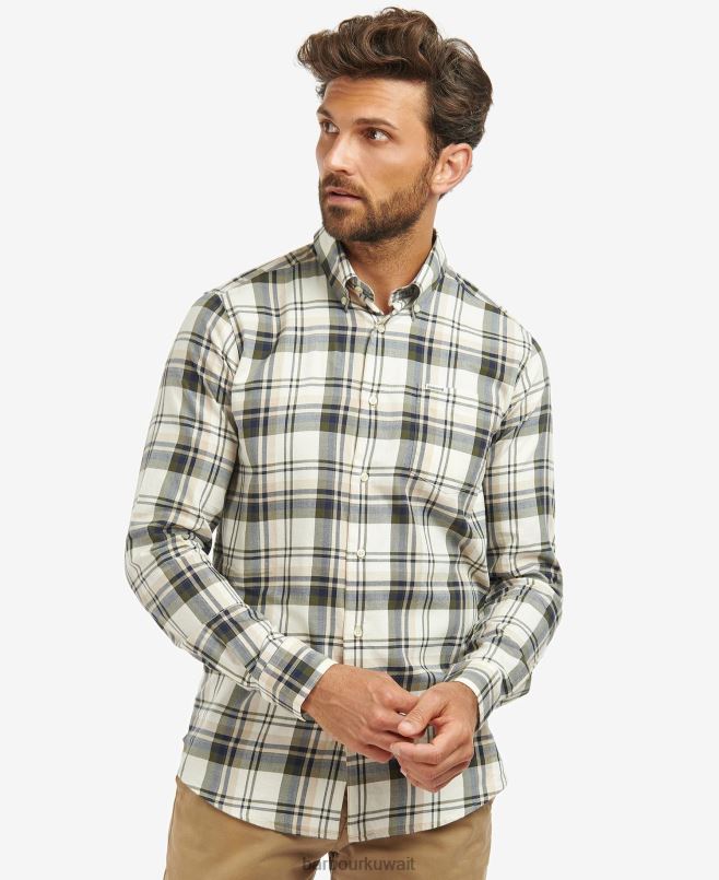 Barbour رجال قميص كاروهات مفصل من falstone H2VVL390 ملابس حجر