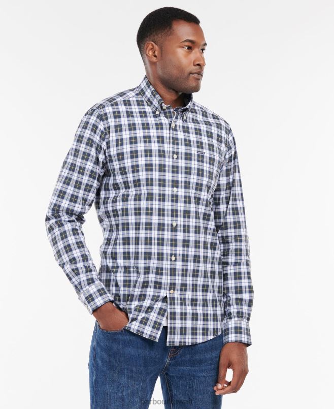 Barbour رجال قميص مفصل foxlow H2VVL377 ملابس الفلفل الأحمر