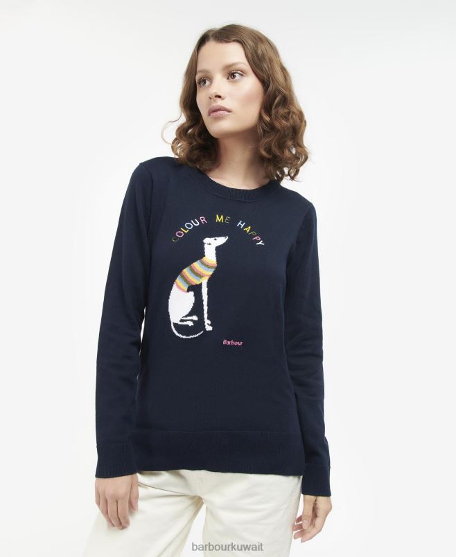 Barbour نحيف housesteads محبوك البلوز H2VVL1969 ملابس الكلاسيكية البحرية