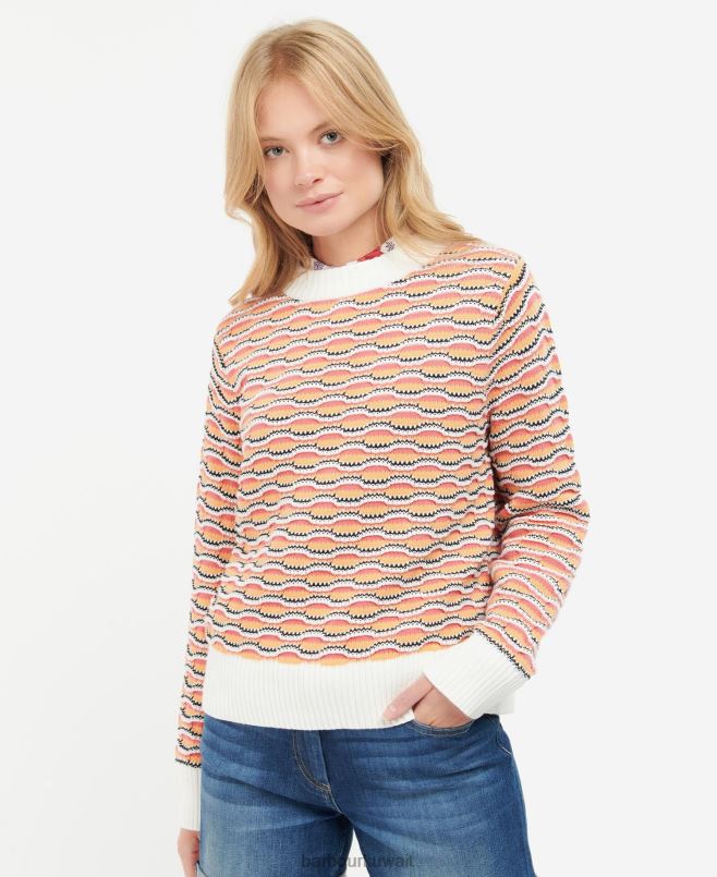 Barbour نحيف كنزة محبوكة kailani H2VVL1946 ملابس متعدد الضوء