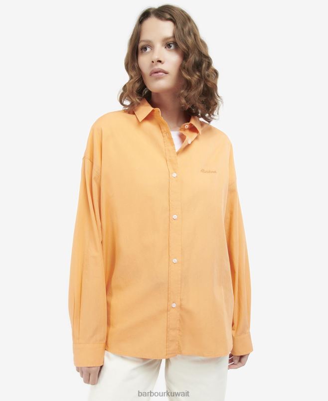 Barbour نحيف قميص kenmore الصيف H2VVL1632 ملابس الوردي الكلاسيكي