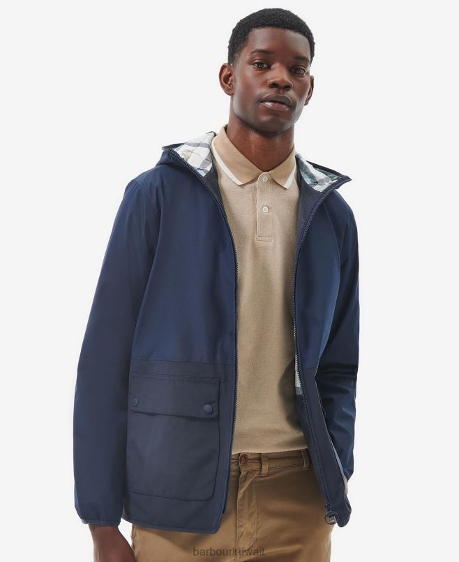 Barbour رجال سترة مضادة للماء kennet H2VVL189 ملابس الكلاسيكية البحرية