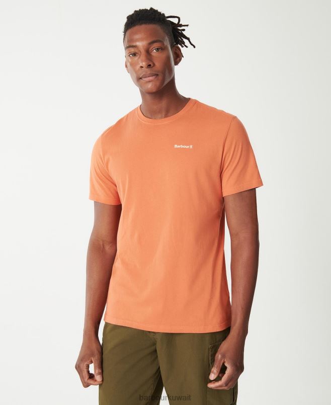 Barbour رجال تي شيرت kentrigg H2VVL749 ملابس زيتون محترق