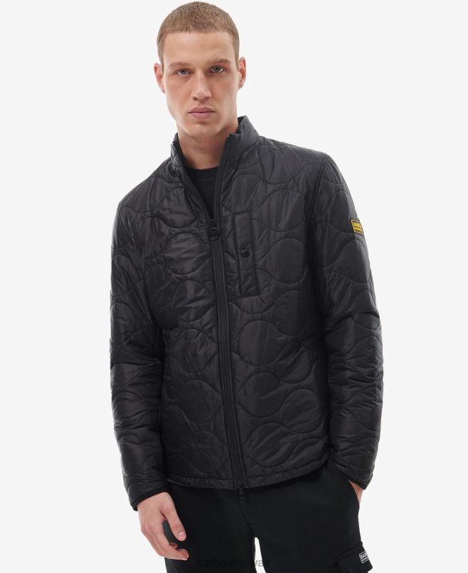 Barbour رجال جاكيت مبطن langford H2VVL140 ملابس أسود كلاسيكي