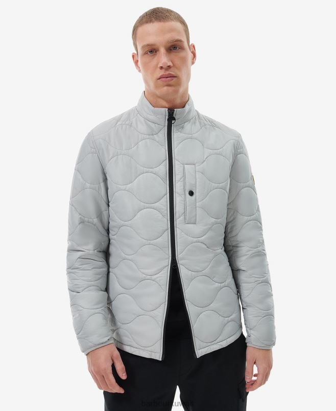 Barbour رجال جاكيت مبطن langford H2VVL146 ملابس أسود كلاسيكي