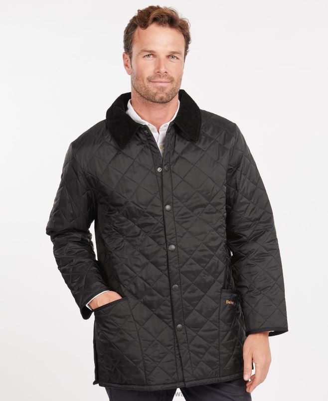 Barbour رجال سترة مبطن liddesdale H2VVL87 ملابس أسود