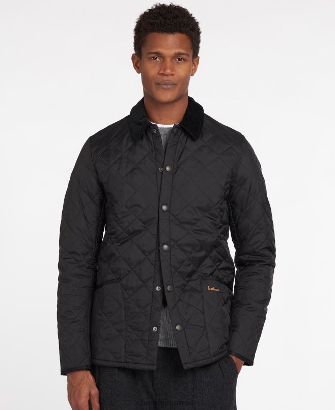 Barbour رجال سترة مبطنة liddesdale تراث H2VVL98 ملابس أسود