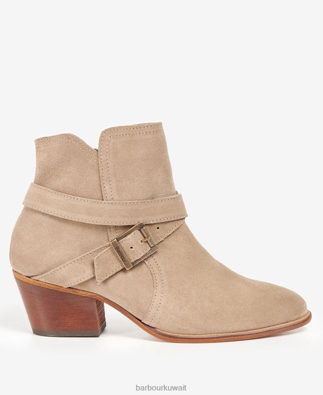 Barbour نحيف nives الأحذية H2VVL2055 الأحذية جلد الغزال رمادي داكن