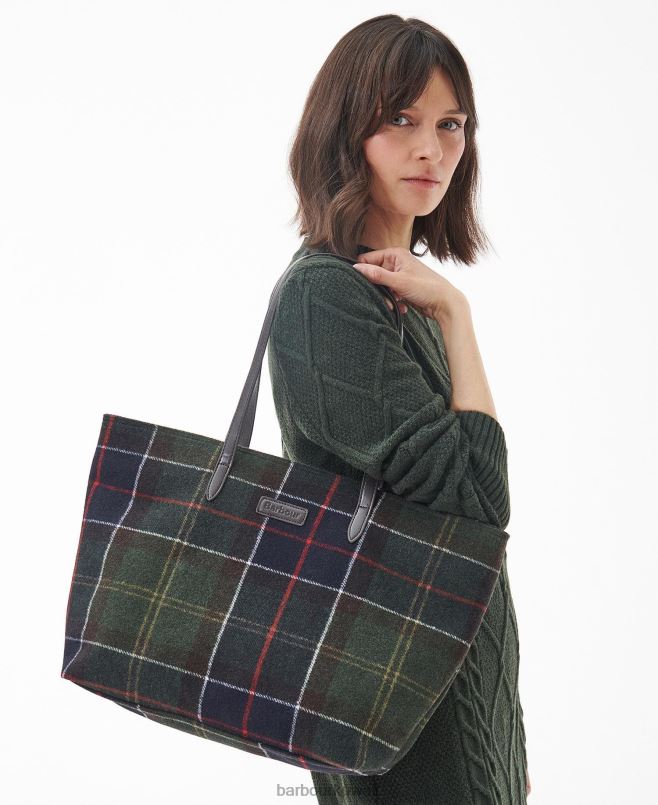 Barbour نحيف حقيبة يد tasche witford tartan H2VVL2394 مُكَمِّلات الترتان الكلاسيكي