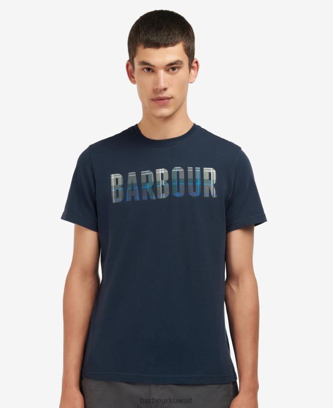 Barbour رجال تي شيرت thurso H2VVL908 ملابس الأسفلت / امبل