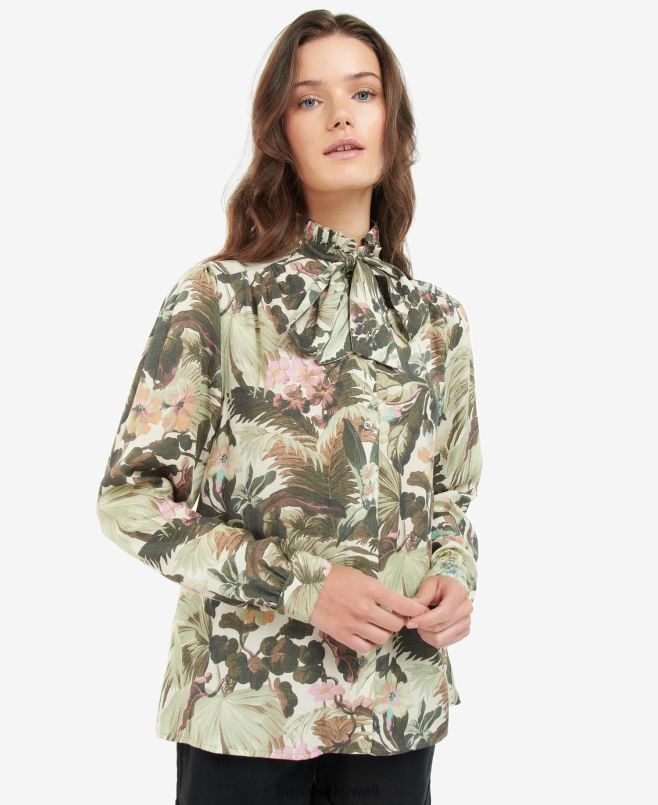 Barbour x House of Hackney نحيف قميص بوهيميا H2VVL1614 ملابس limerence / السماء