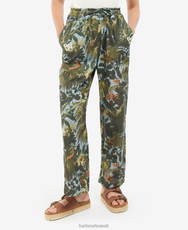 Barbour x House of Hackney نحيف منسق سراويل لوريستون H2VVL1763 ملابس limerence / السماء