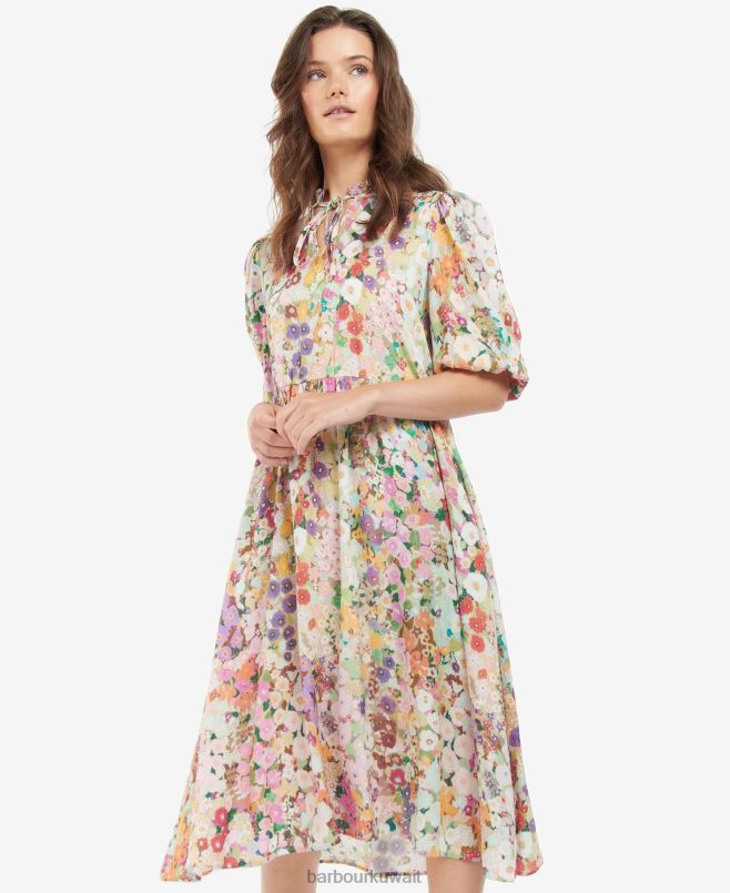 Barbour x House of Hackney نحيف فستان بالكوم H2VVL1908 ملابس ربيع Hollyhocks